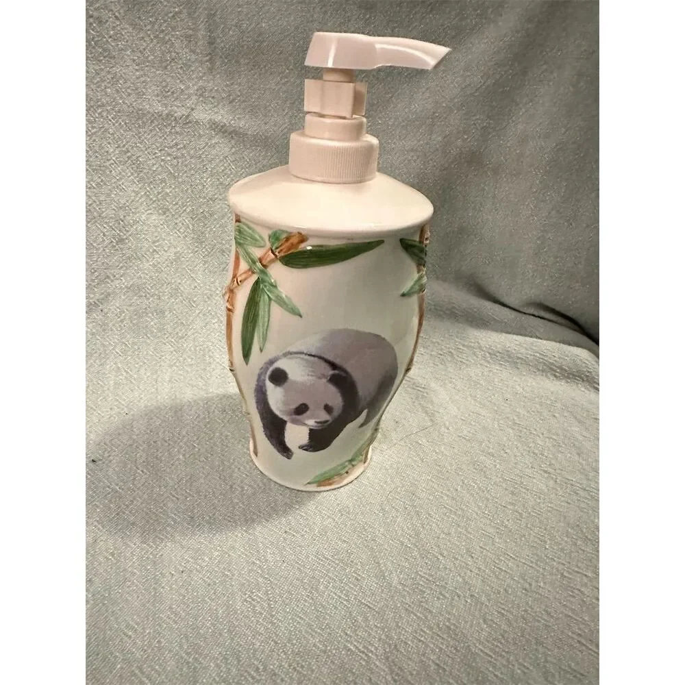 Consolidated Brass/CB Panda Ceramic Soap Dispenser Whimsical Bathroom Decor